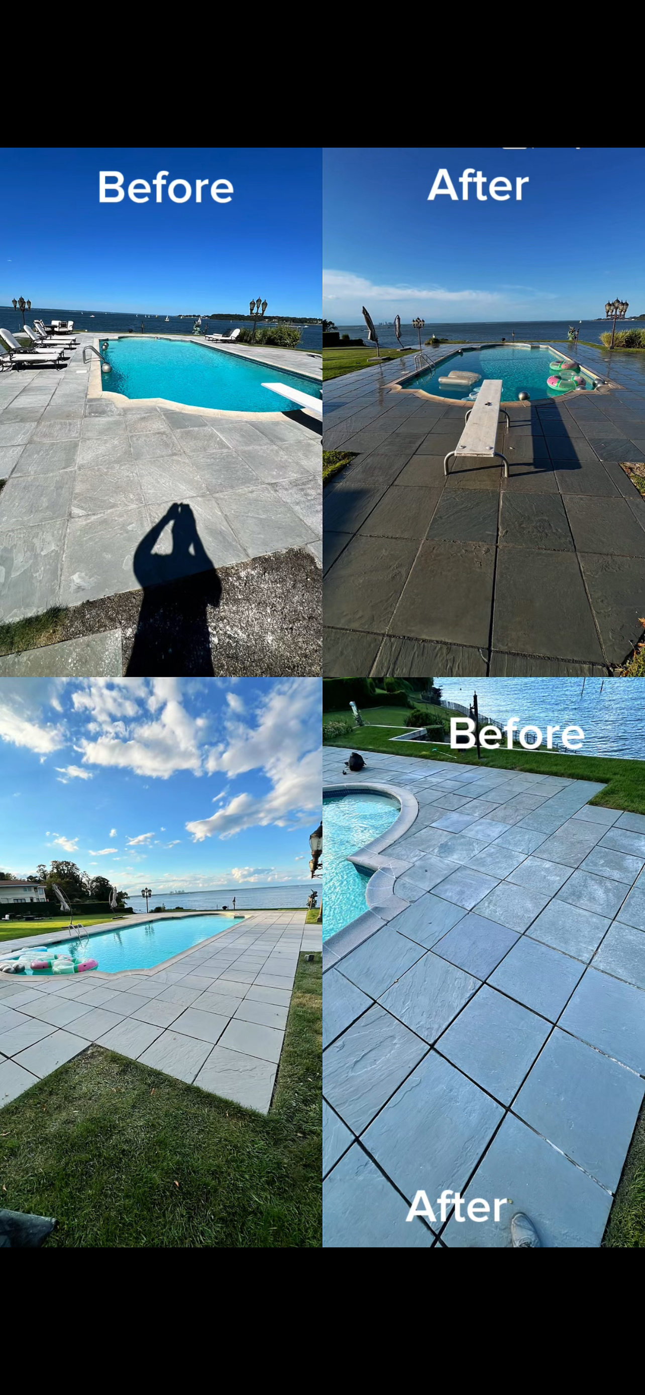 Pool Deck Resurfacing — Before & After
