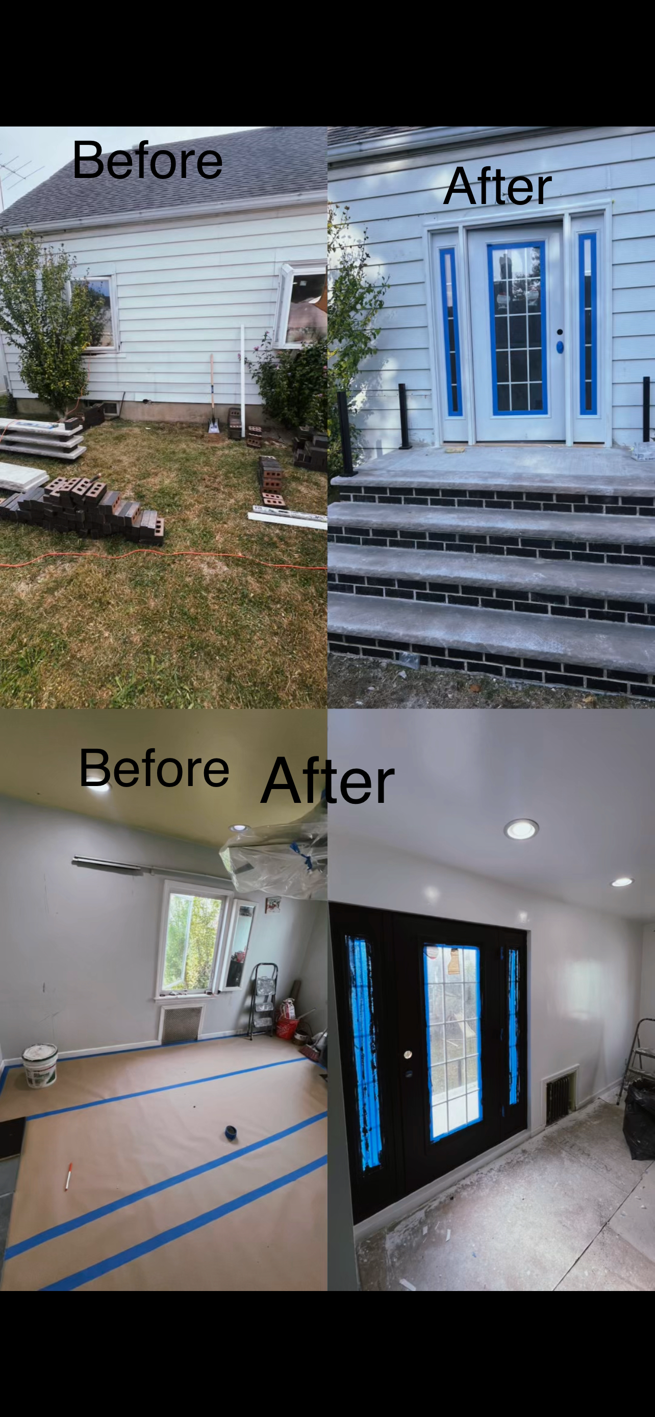 Exterior Entry & Interior Renovation — Before & After